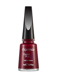 طلاء أظافر Flormar Fiery Red سريع الجفاف QD06