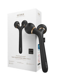 Sonic 4-in-1 Derma Roller for Face & Body - Black