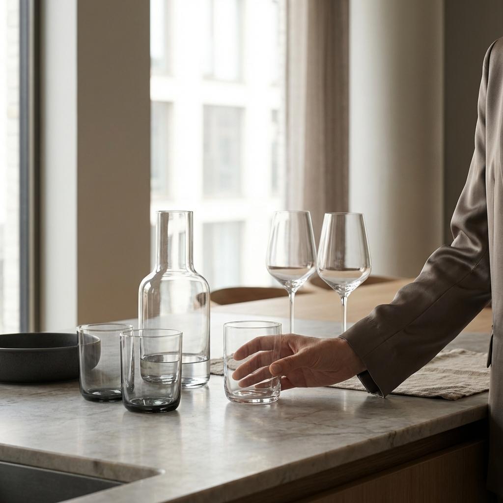 أدوات الشرب والأواني الزجاجية