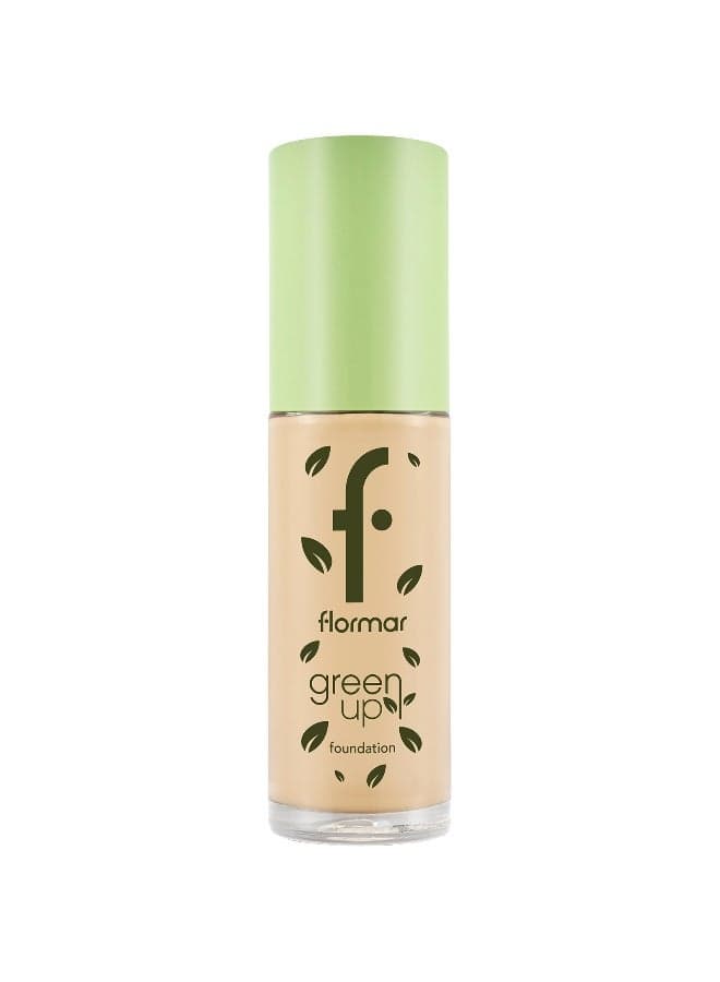 Flormar Green Up 040 Gldn Neutral - Luxurious Natural Foundation - Image 1
