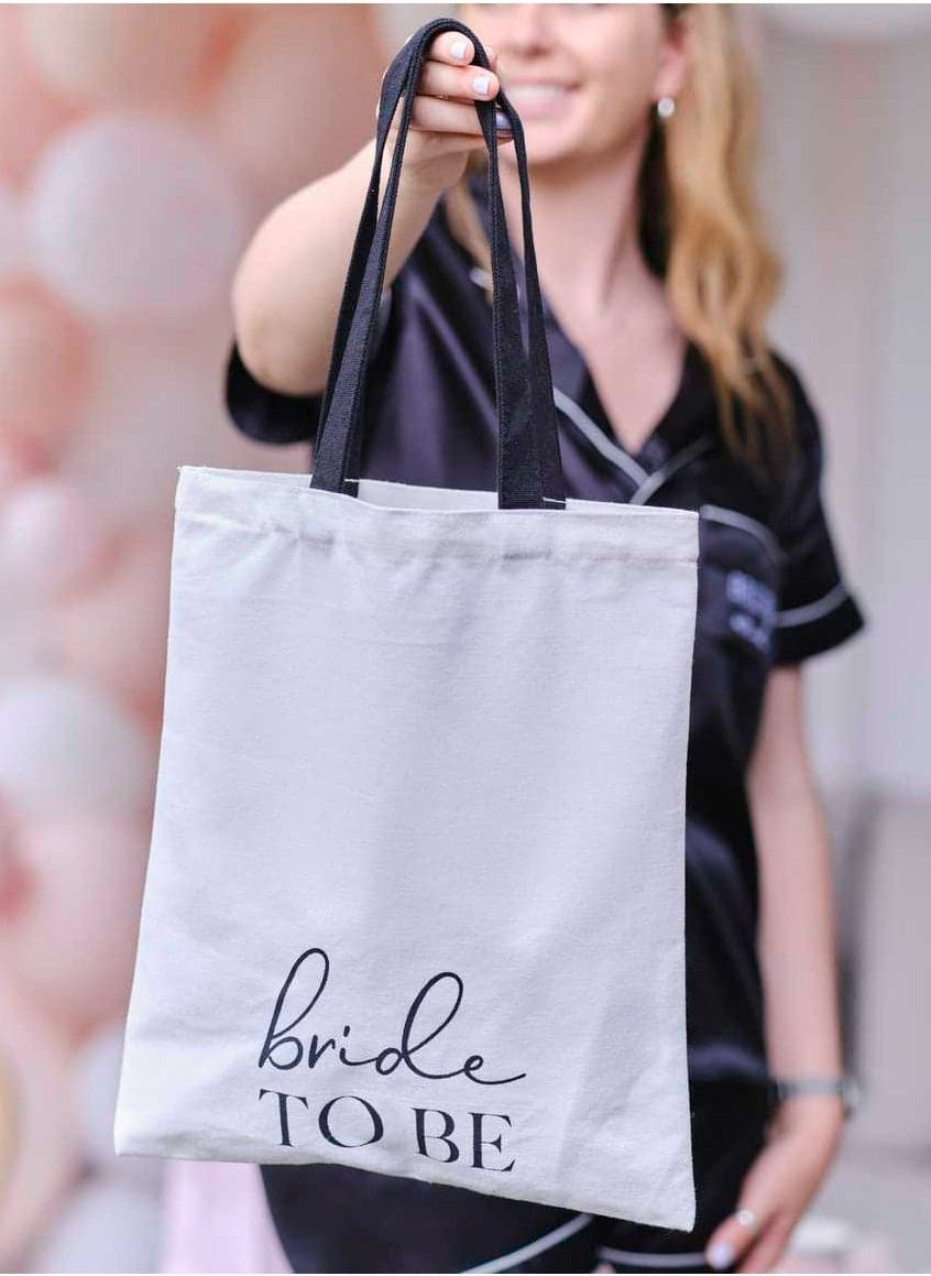 Ginger Ray Elegant 'Bride to Be' Canvas Tote Bag