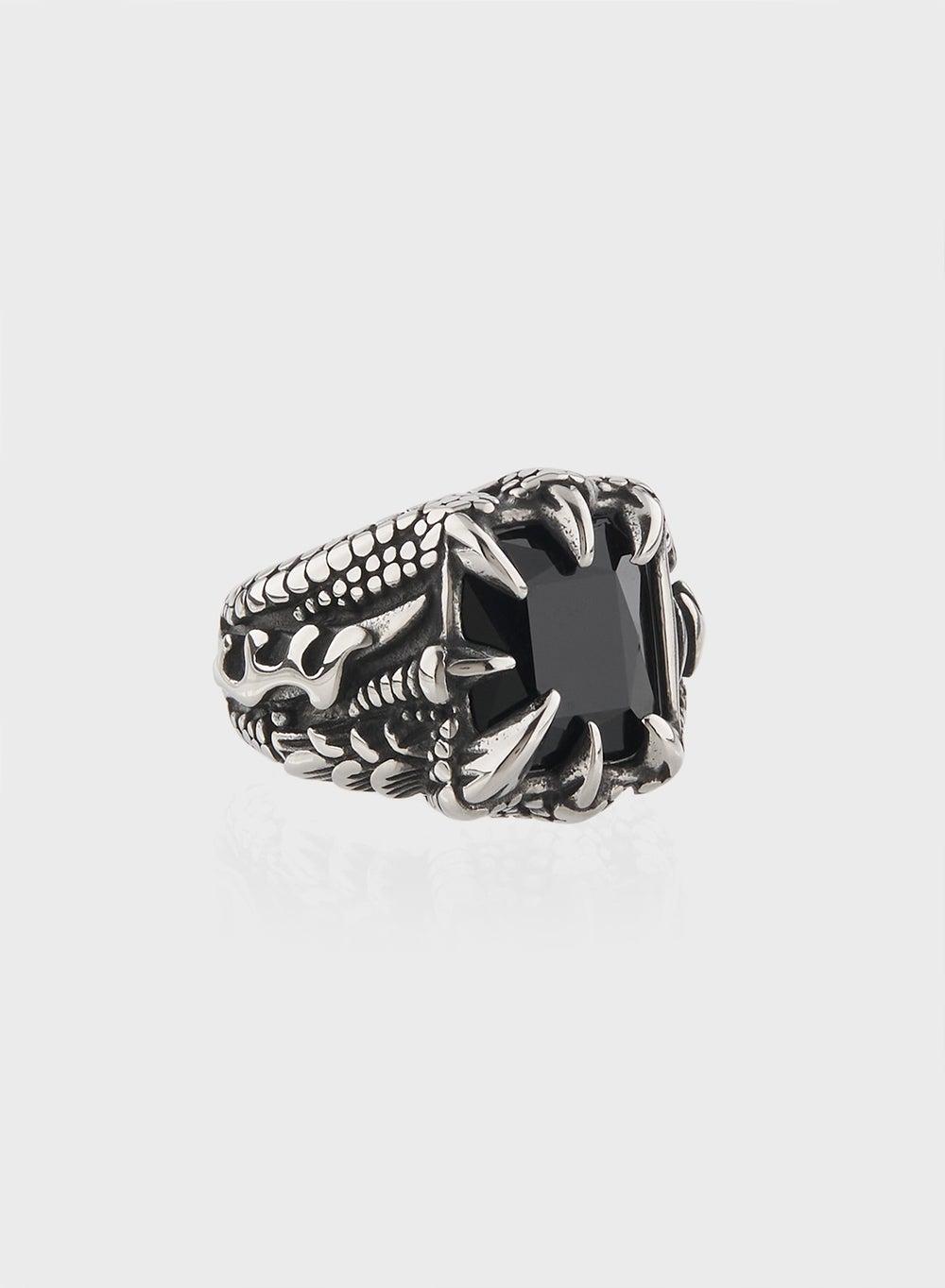 Seventy Five Elegant Black Stone Men's Ring