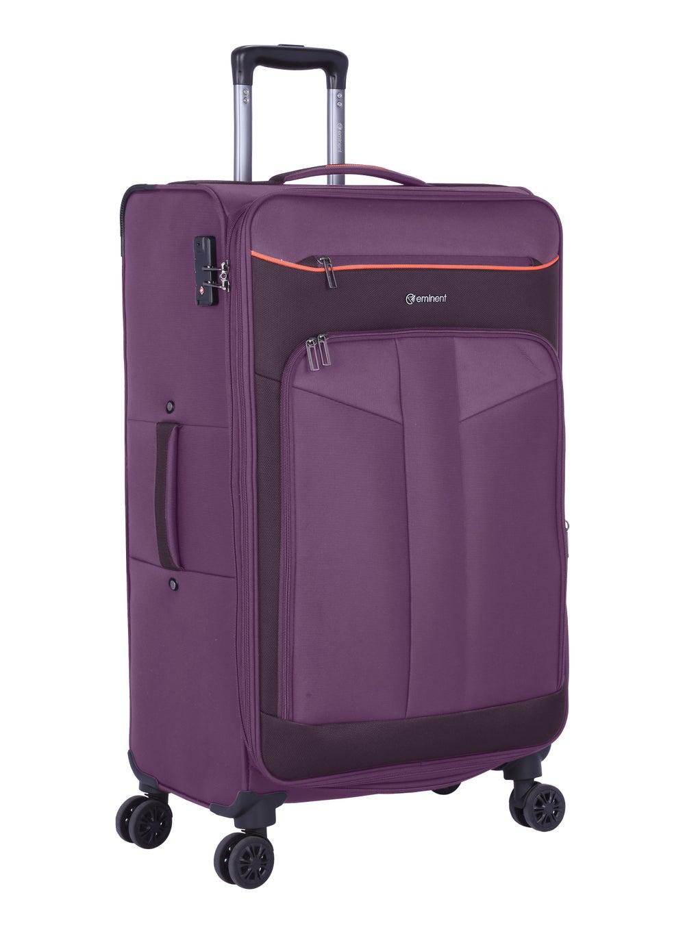 Eminent 24 Purple Medium Travel Trolley - Lightweight & TSA Secure