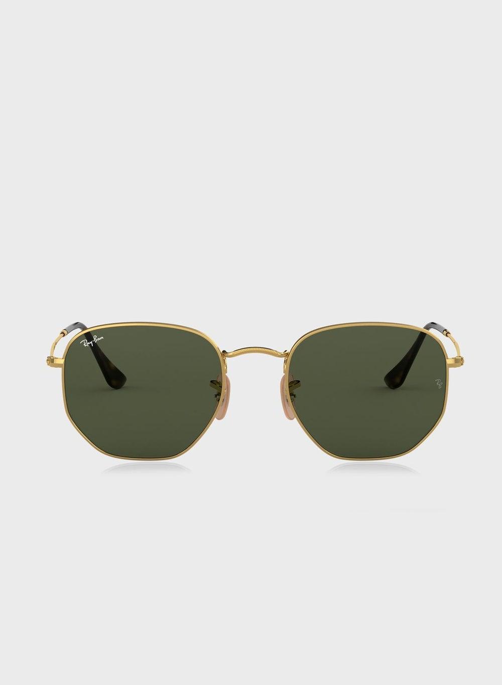 Ray-Ban Hexagonal Classic Gold Sunglasses for Men