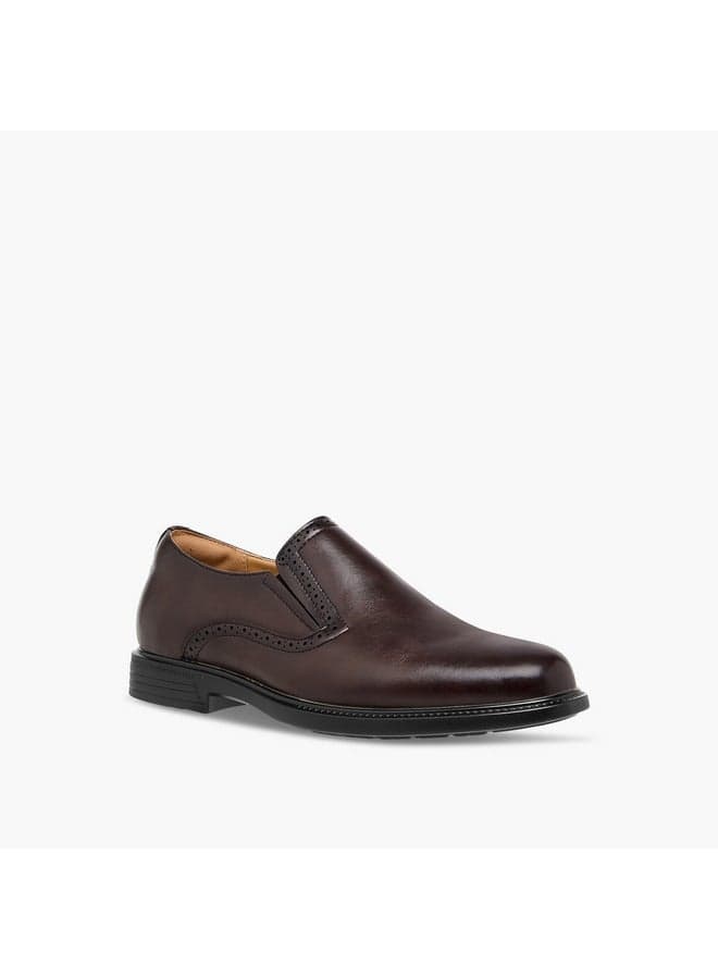 A1 A3852 5: Elegant Men's Brown Textured Loafers - Image 1