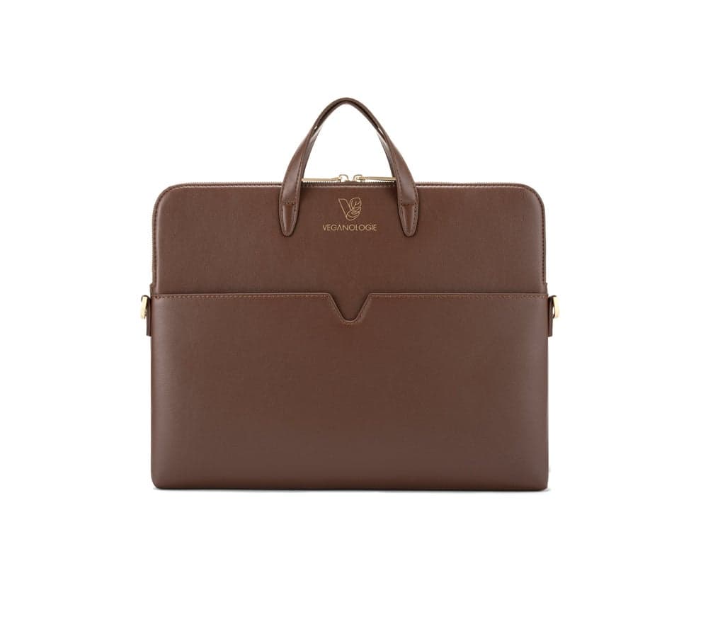 Veganologie Saturn Chocolate Laptop Bag 16" - Eco-Smart Design