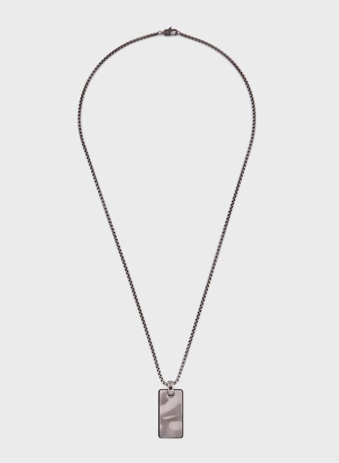 CALVIN KLEIN Ck Metallic Waves Men's Stainless Steel Necklace