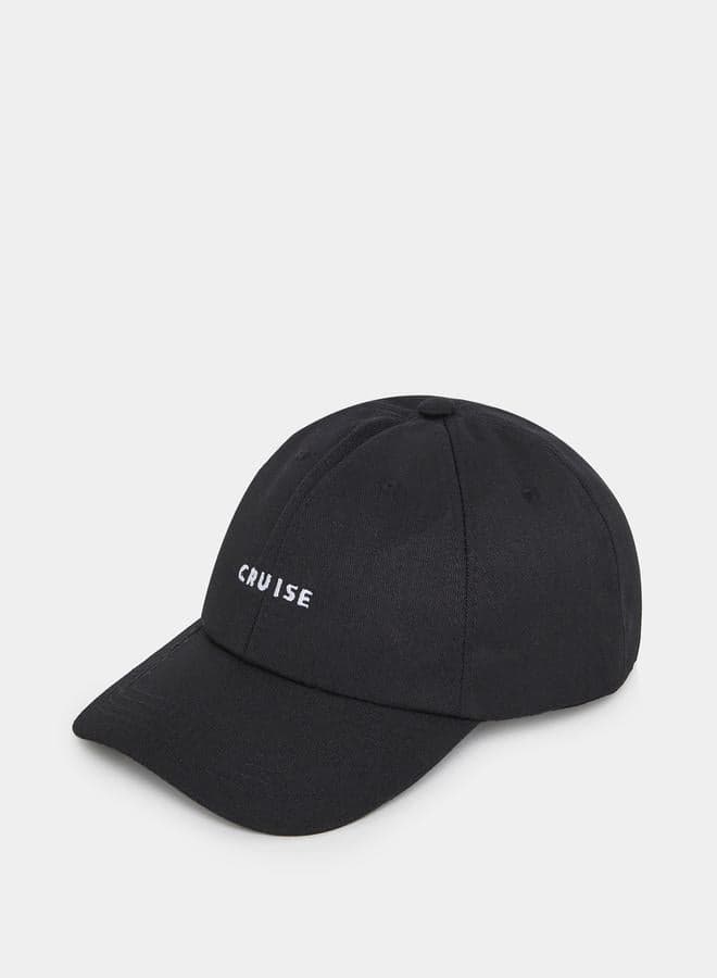 Styli Men's Baseball Cap with Elegant Contrast Embroidery