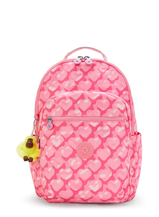 حقيبة ظهر سيول كوليدج بتصميم قلوب جذاب - مثالية للجامعة والمدرسة - Image 1