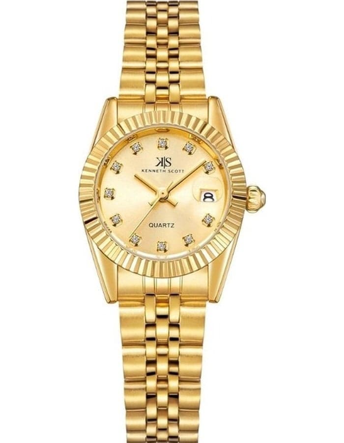 ساعة كينيث سكوت الذهبية للرجال K22536-GBGC بتصميم أنيق - Image 1