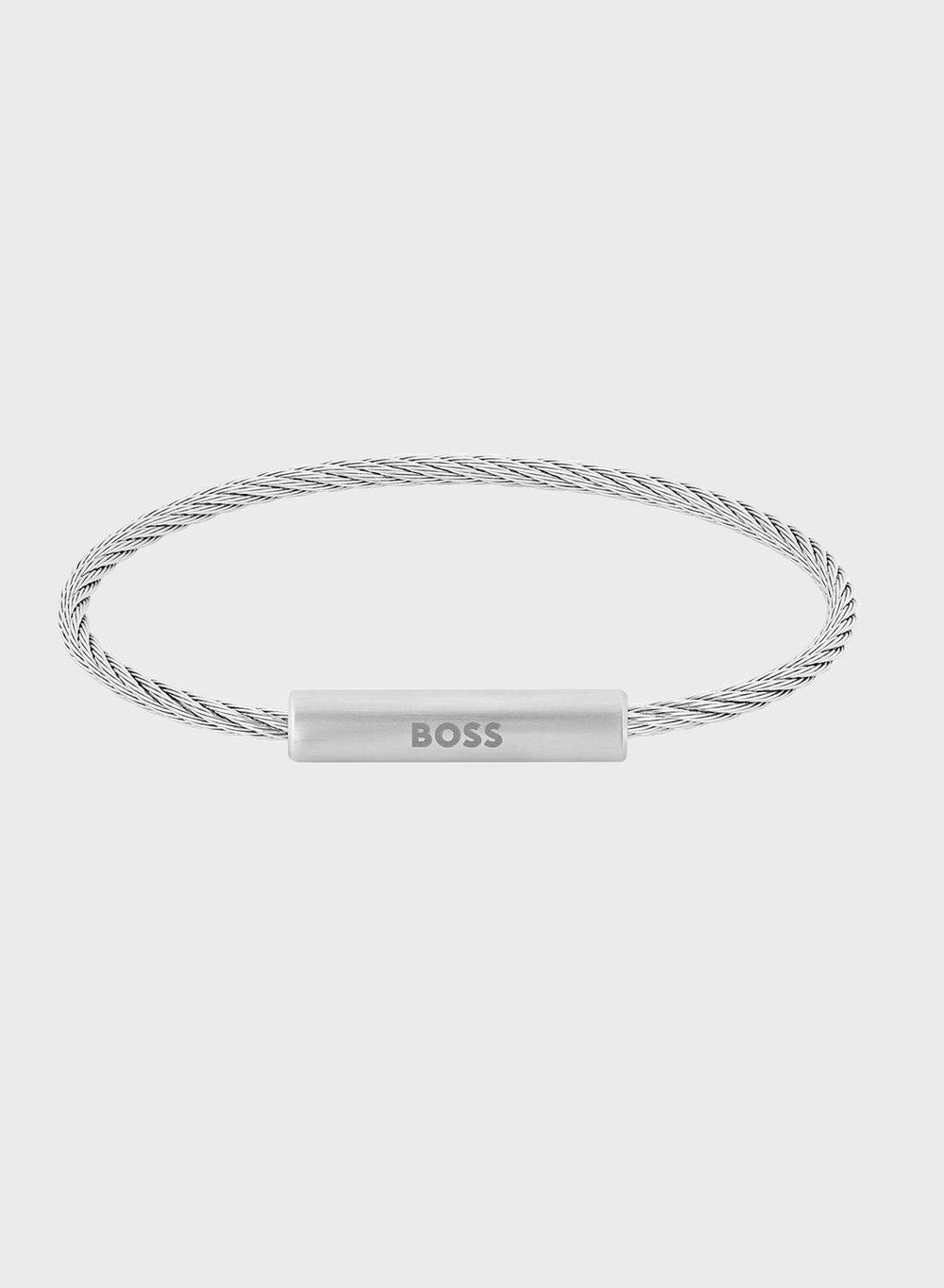 BOSS 1580387: Sleek Stainless Steel Men's Bracelet