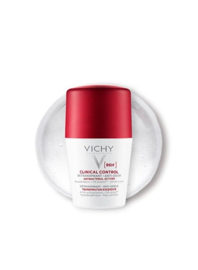 Vichy 96h Clinical Control Deodorant Roll-On 50ml - Image 1