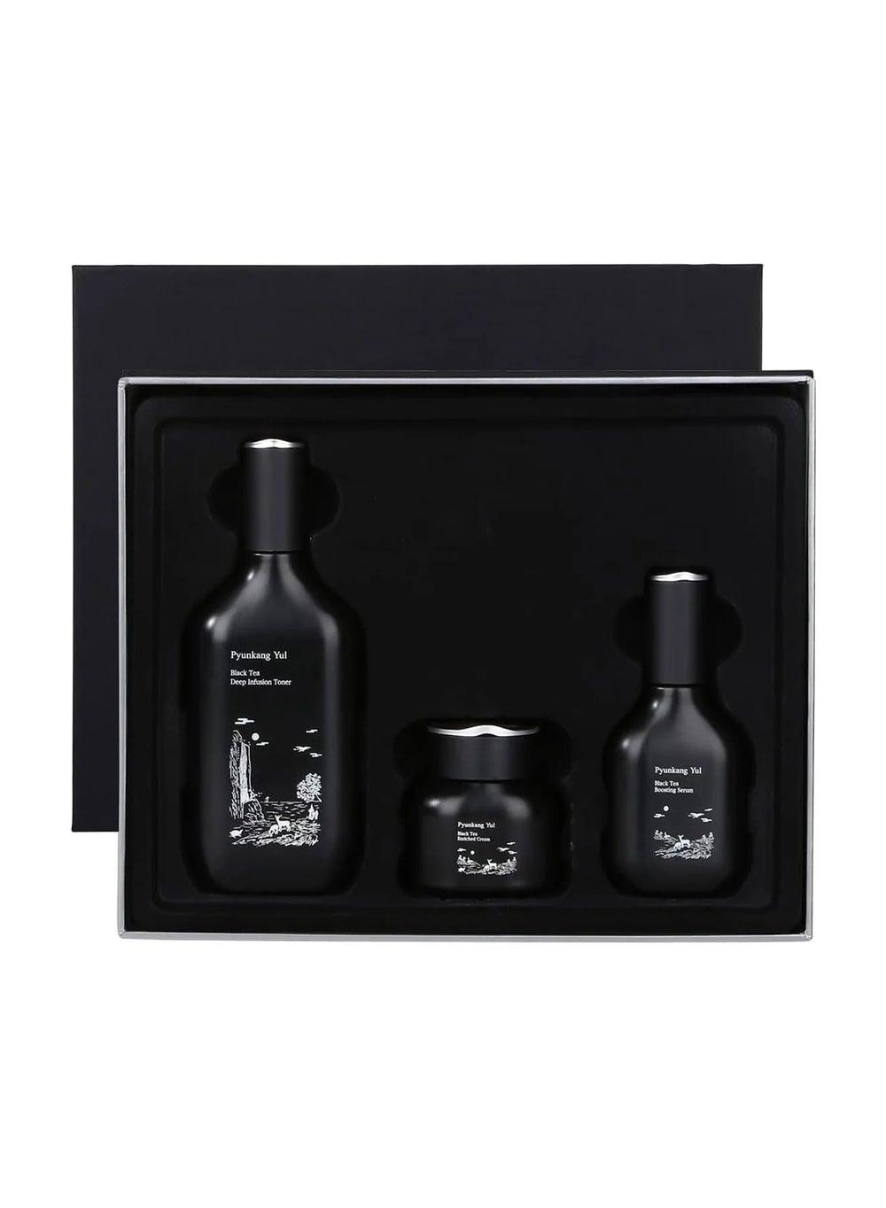 مجموعة هدايا بيونكانج يول بالشاي الأسود المخمر للإشراق ومكافحة التجاعيد - Image 1