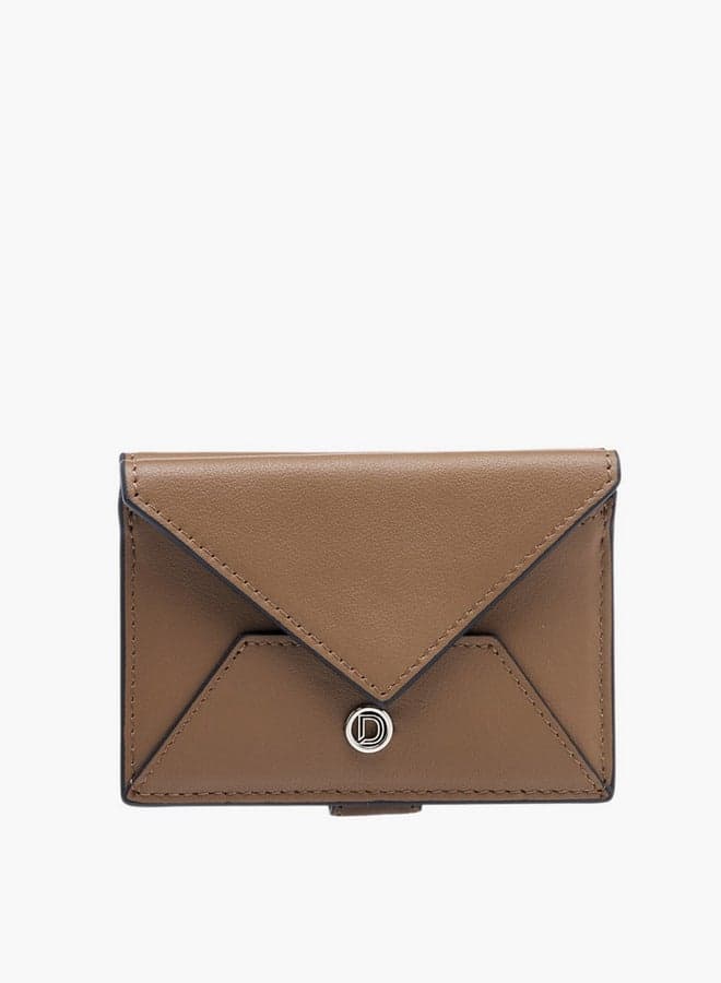 DUCHINI Textured Elegance: Sleek Men’s Buttoned Card Holder - Image 1