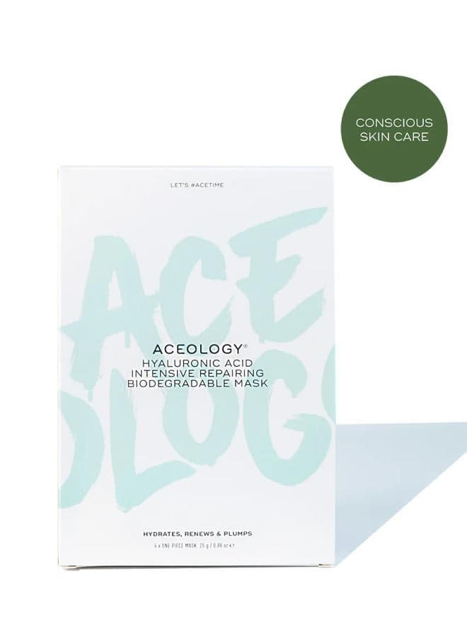 Aceology Quintuple Hyaluronic and Aloe Bio-Mask 4 Pack