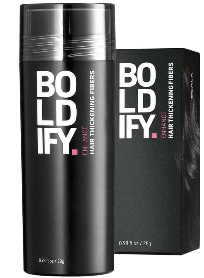 Black 28g Boldify Hair Enhancer for Full, Thick Appearance - Image 1