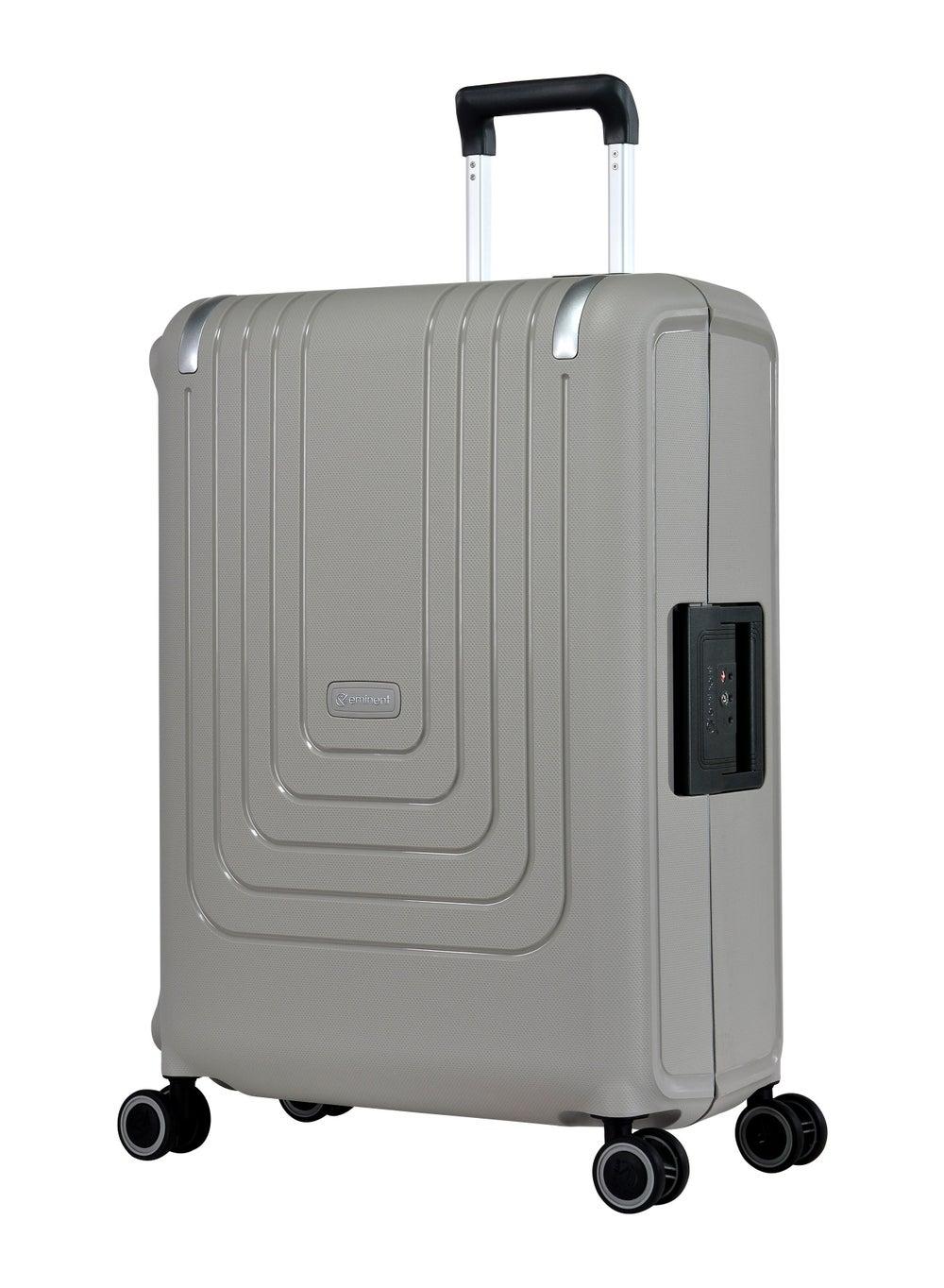 Eminent Grey Vertica B0006: Sleek Polypropylene Suitcase
