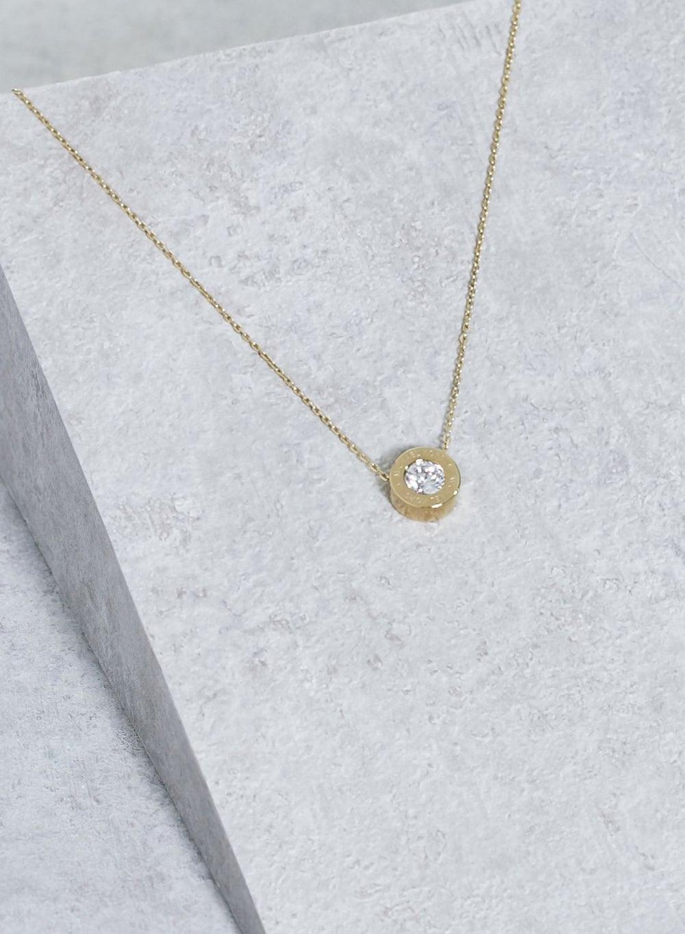 Michael Kors Elegant Logo Necklace - Gold-Tone Finish - Image 1