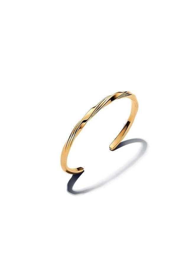 PANDORA Twisted Open Bangle – Elegant Women’s Accessory