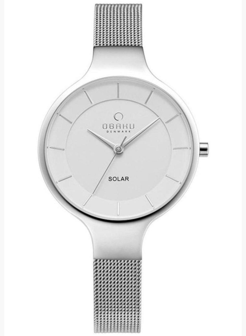 ساعة أوباكو جري الشبكية الأنيقة للنساء - V221LRCWMC - Image 1
