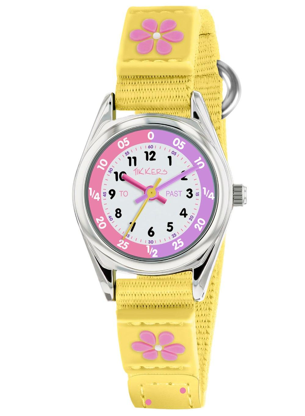Tikkers Yellow Flower Time Teacher Watch TK0155