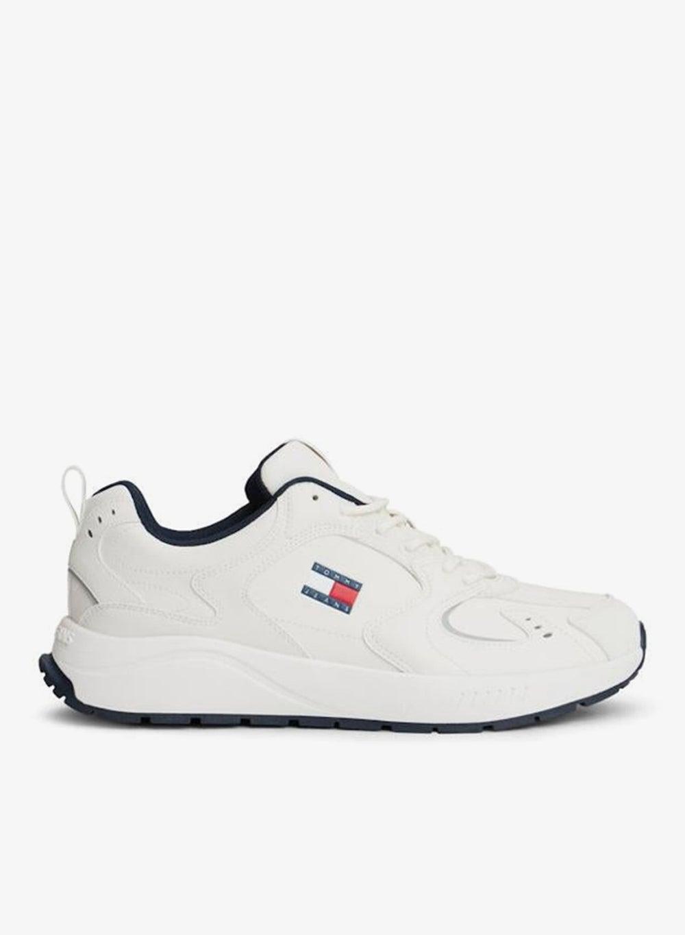 Em0Em01621Ybl Premium White Low-Top Sneakers for Men