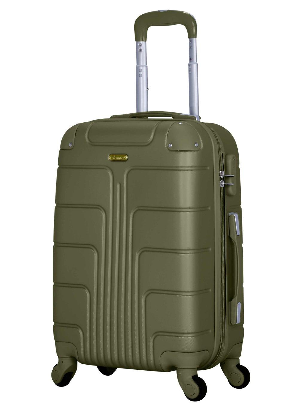 SENATOR A1012 Olive Green Medium ABS Trolley with Spinner Wheels