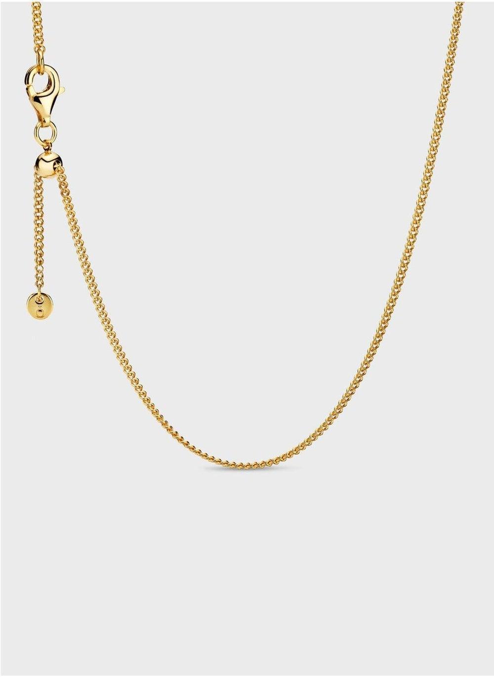 عقد سلسلة ذهب مطلي بتصميم متعدد الطبقات من باندورا مومينتس