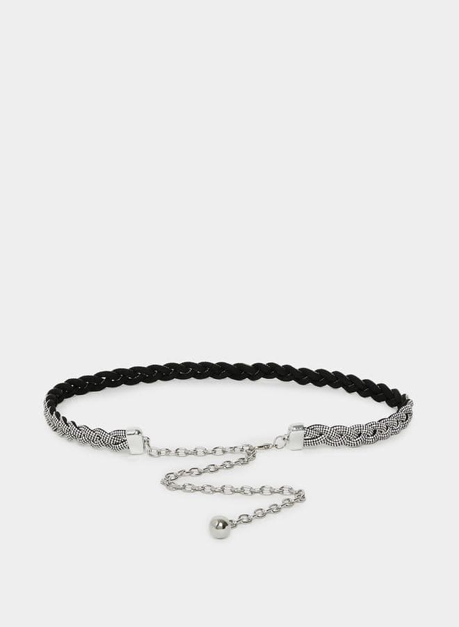 Styli Braided Embellished Elegant Belt for Women