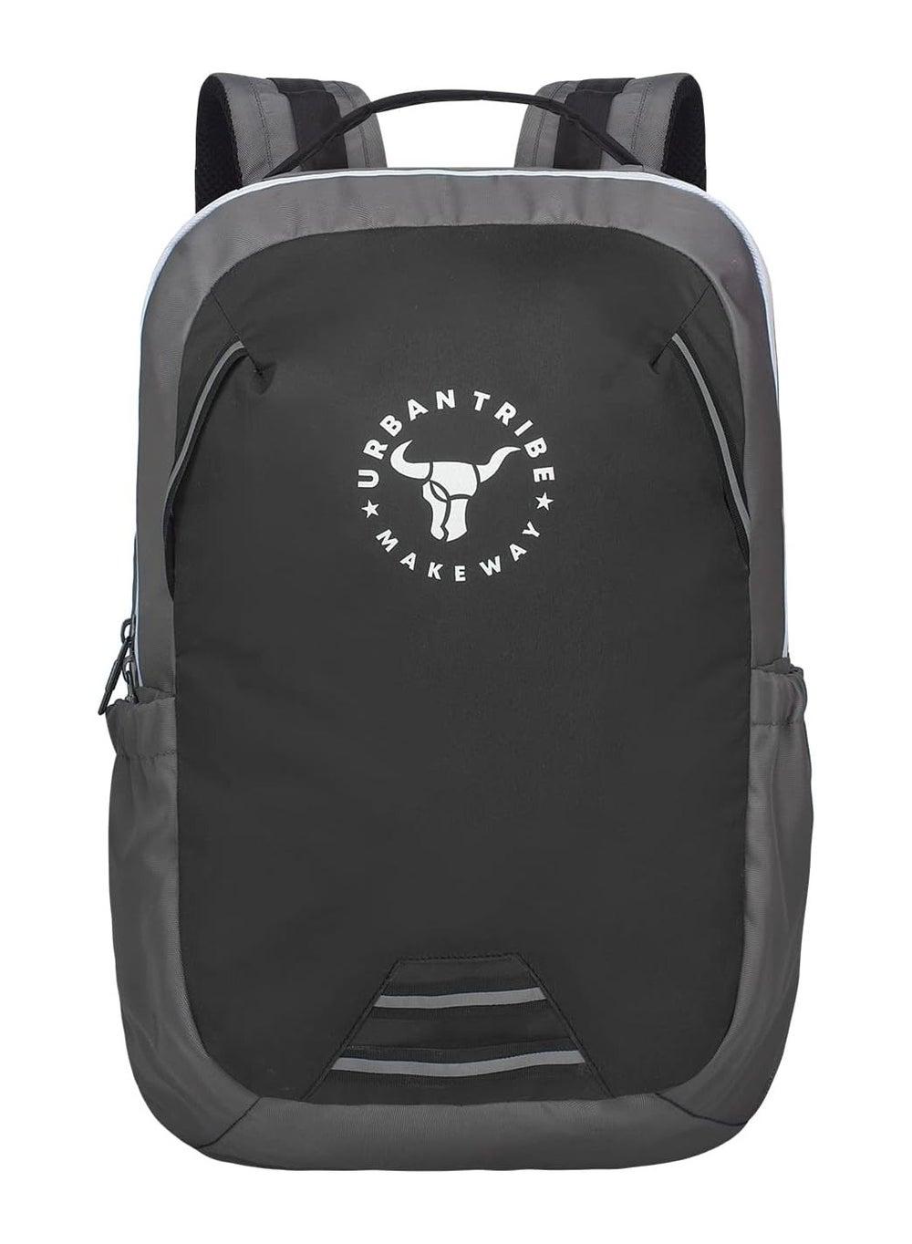 URBAN TRIBE Amigo Lite: Sleek Large Black Laptop Backpack
