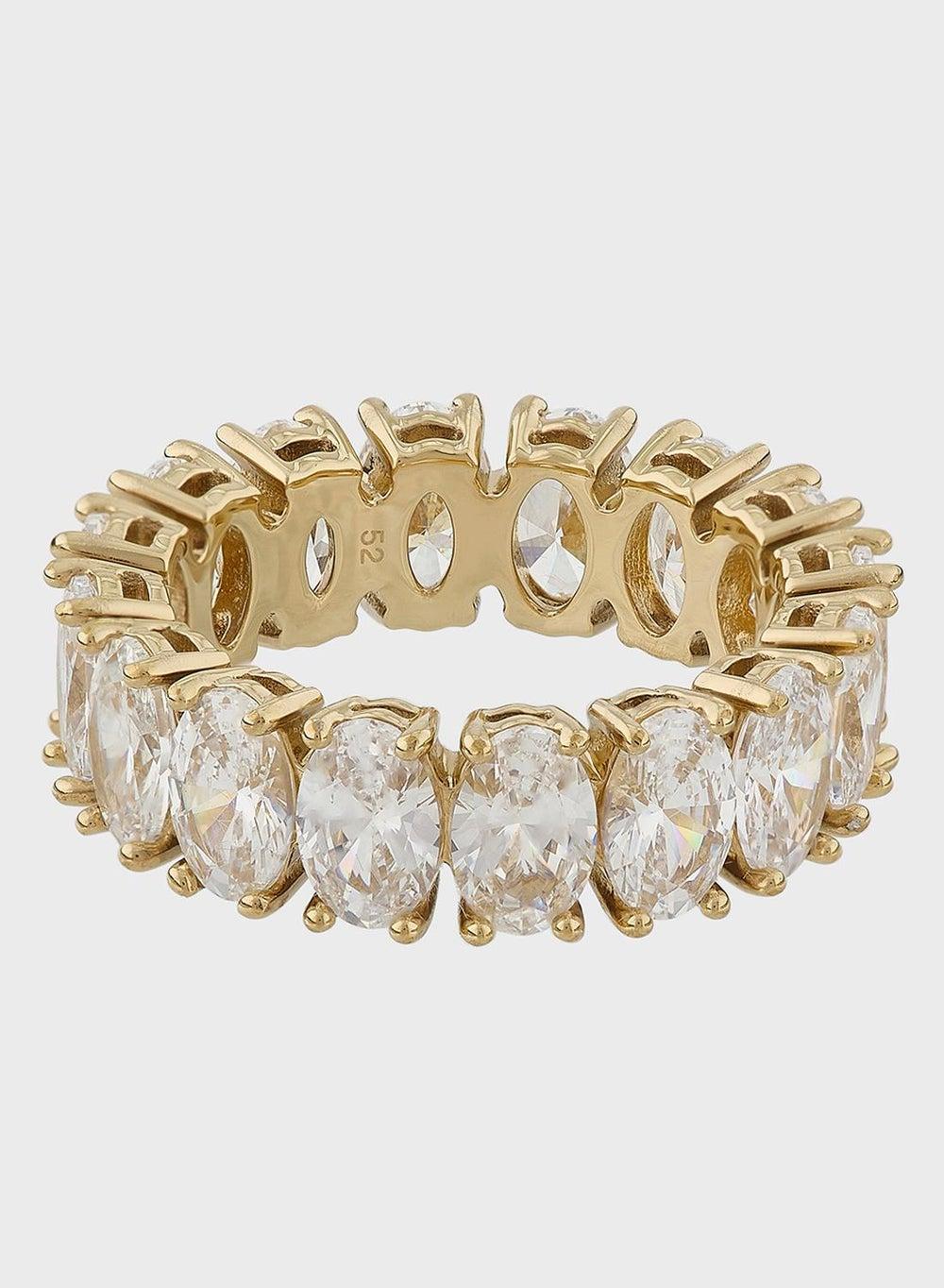 خاتم Matrix المتألق بأحجار سواروفسكي الفاخرة