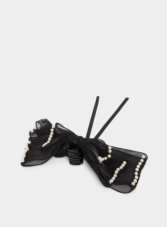 Elegant Faux Pearl Claw Clip for Women - Image 1