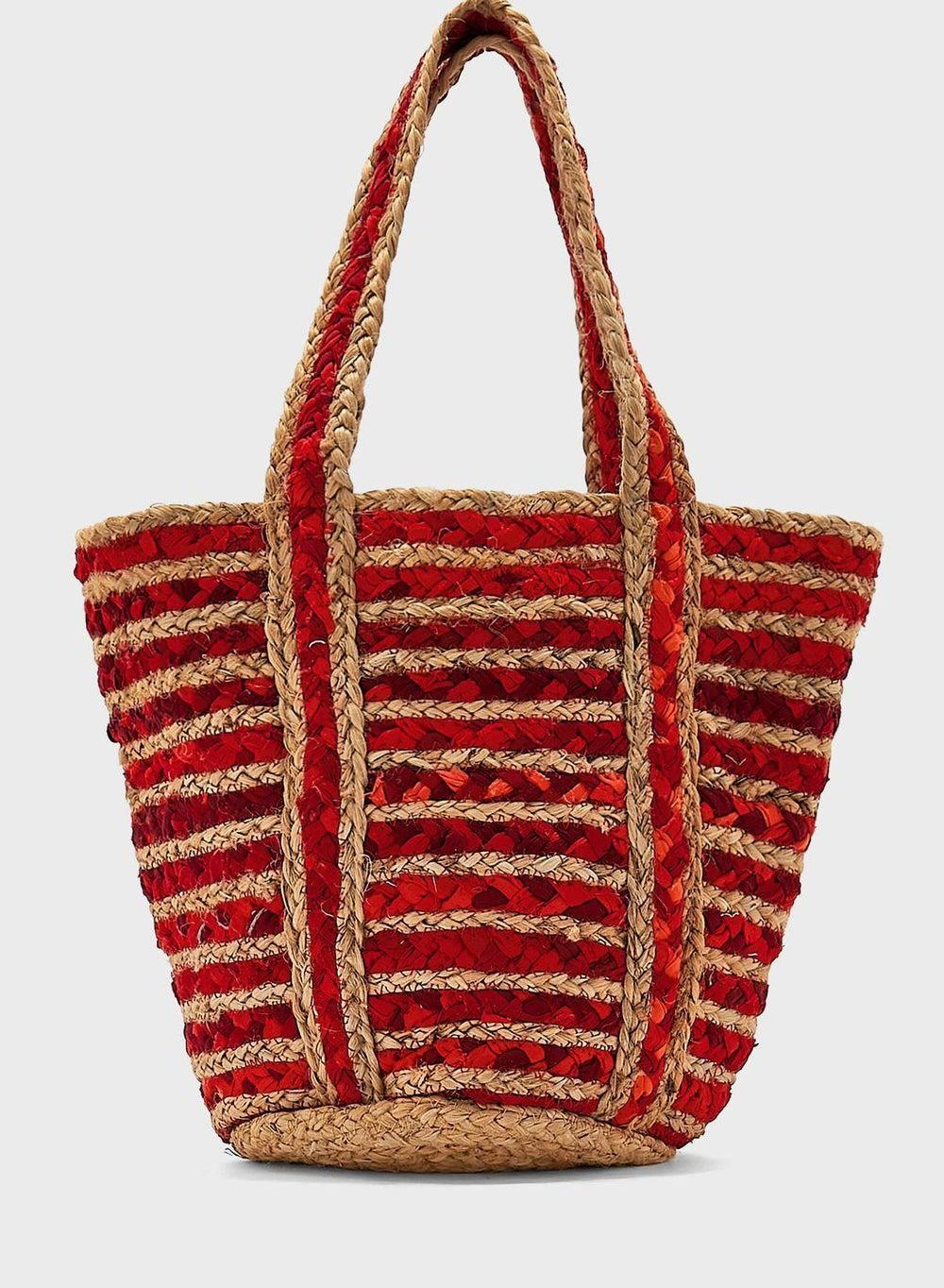 Ayra Jute Tote Bag – Timeless Chic Versatility - Image 1