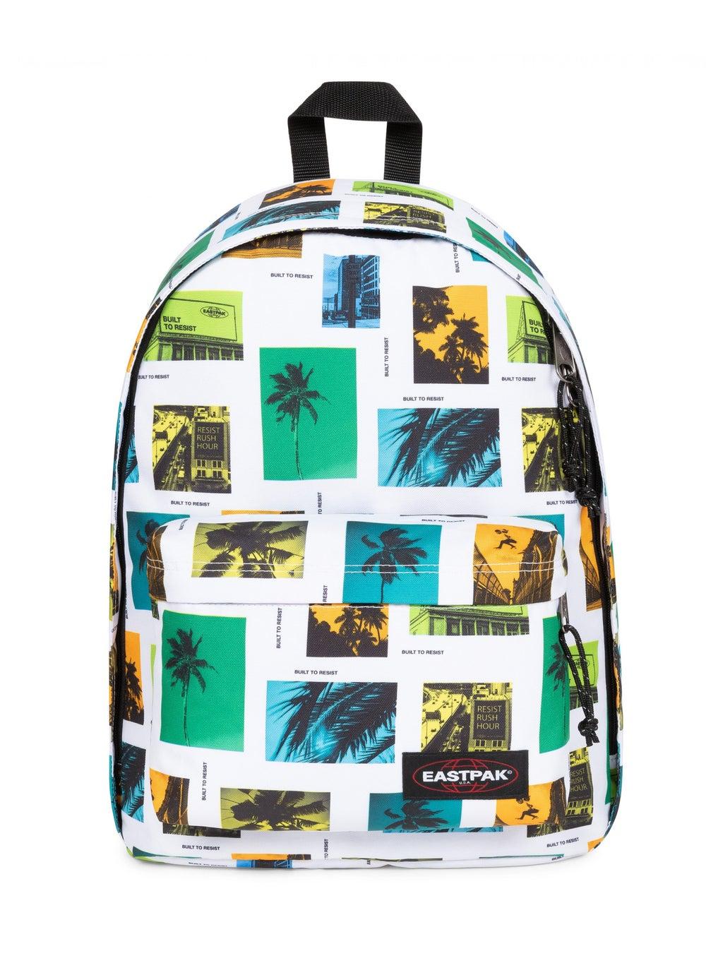 حقيبة ظهر باللون الأبيض متوسطة الحجم مع حماية للابتوب - Image 1