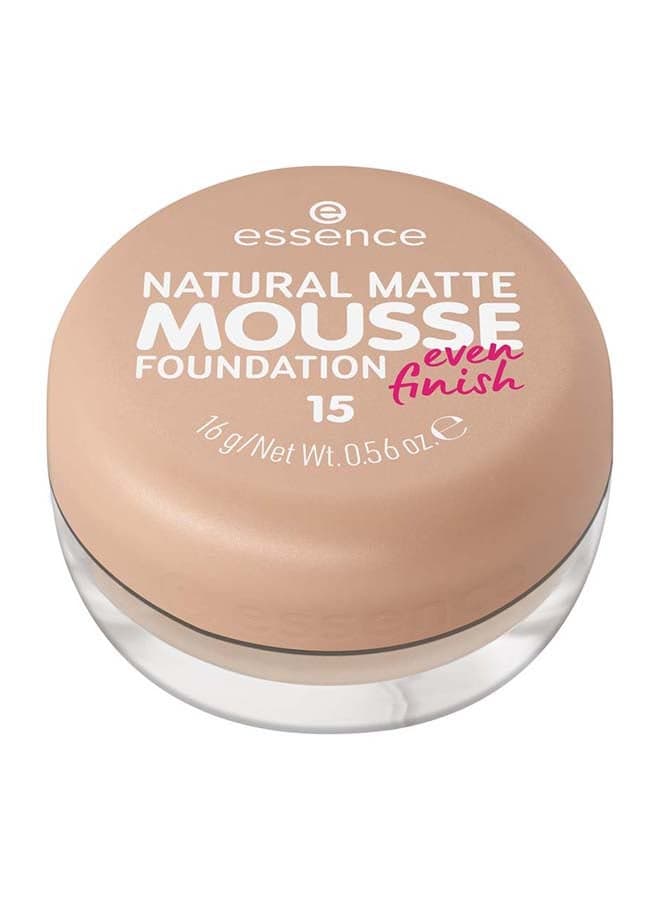 Essence Natural Matte Mousse Foundation 15 - Perfectly Smooth - Image 1