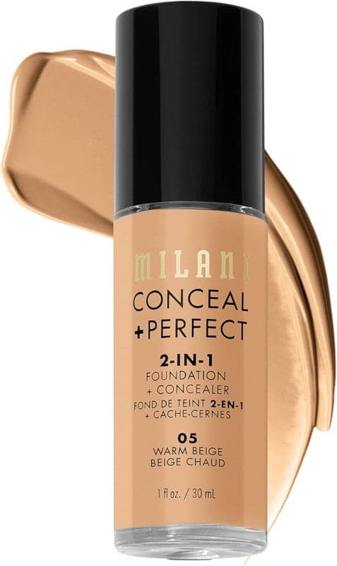 Milani Conceal + Perfect 2-in-1 Foundation - Warm Beige - Image 1