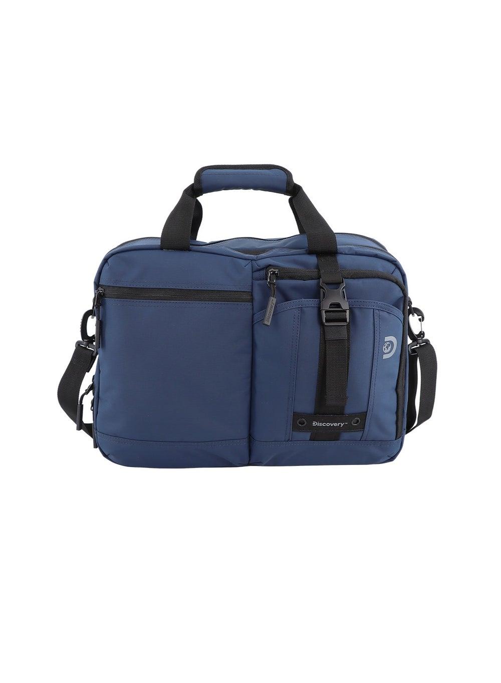 Discovery Navy SHIELD RPET Lightweight Laptop Briefcase
