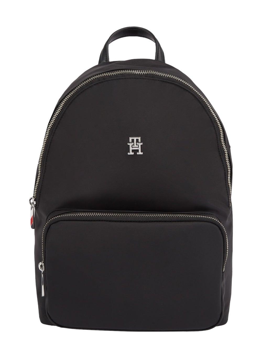 TOMMY HILFIGER Emblem Plaque Elegant Women's Backpack