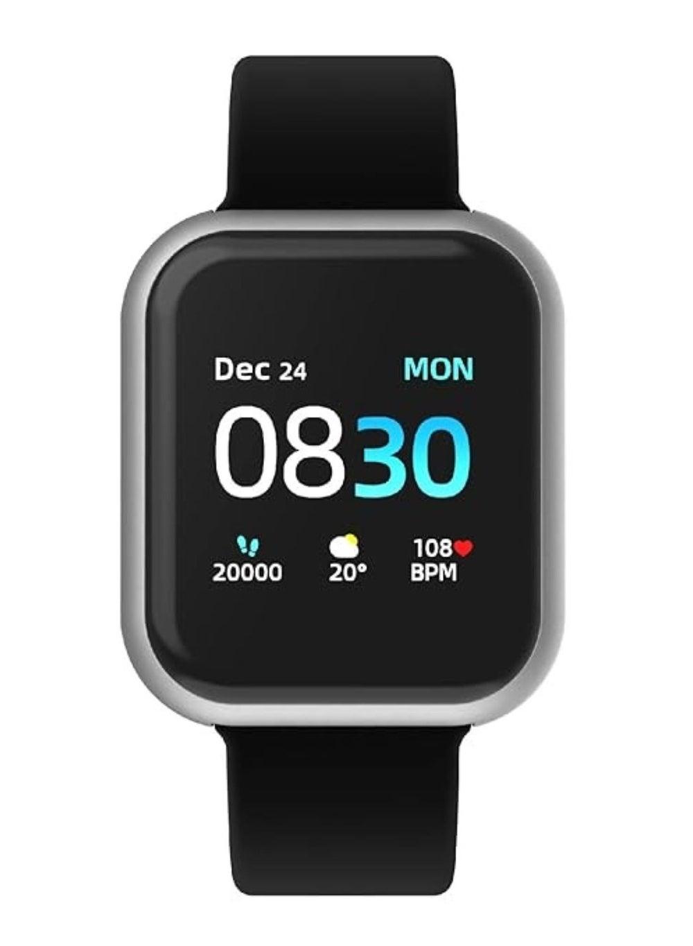 iTouch Air 3 Silver/Black Smartwatch - Stay Connected Elegantly