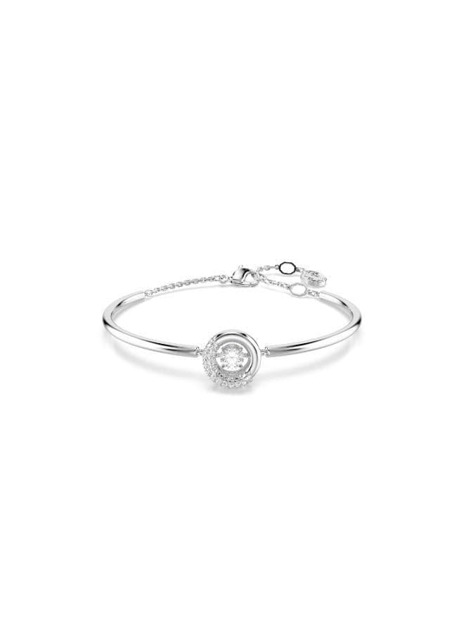Swarovski Dextera Bangle - Rhodium Plated Crystal Elegance