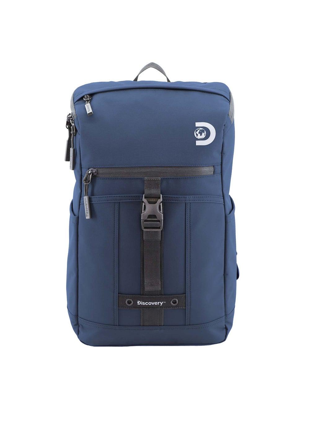 Discovery Shield Navy RPET 30L Water-Resistant Laptop Backpack