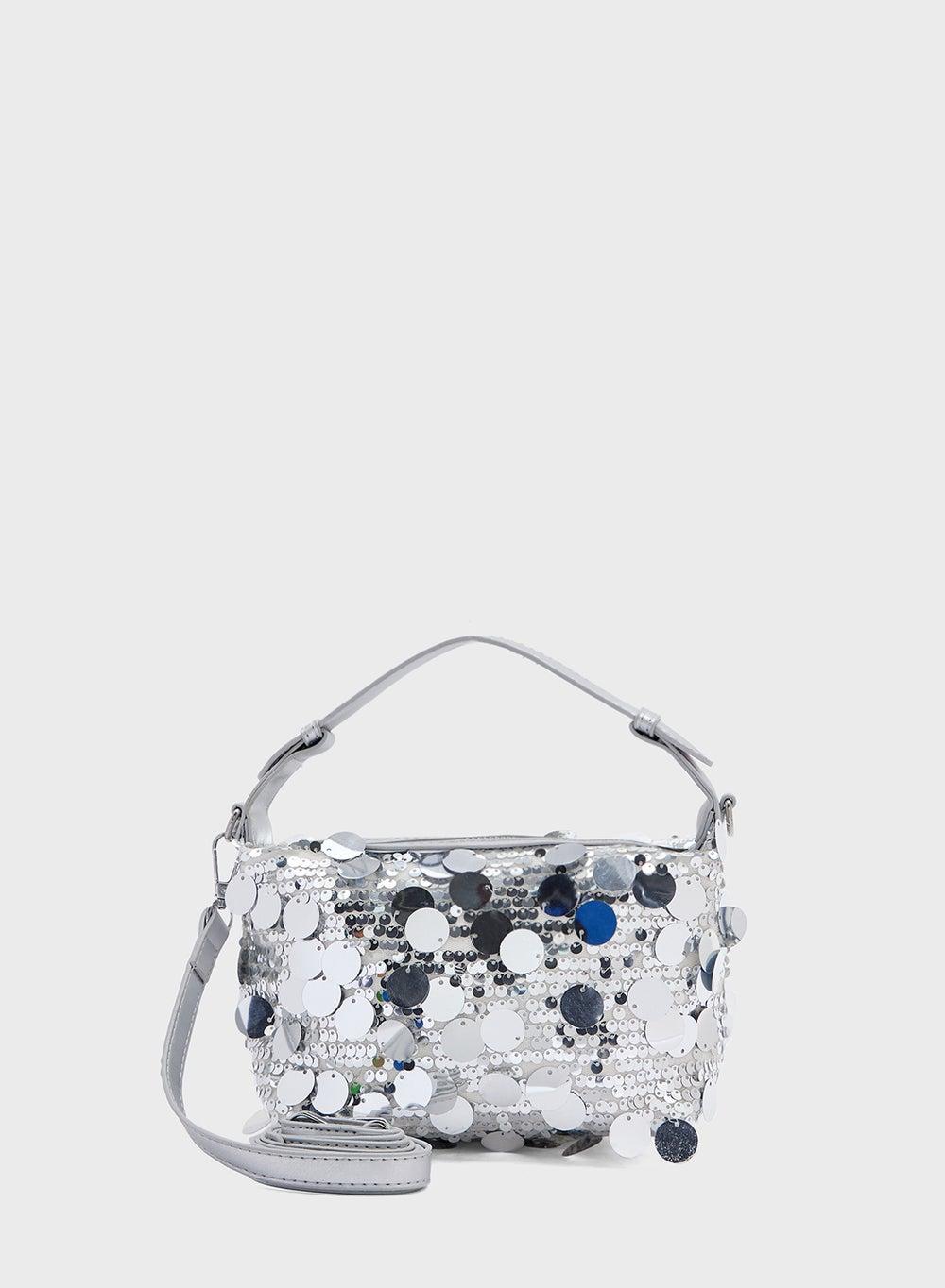 Ginger Boutique Sparkling Sequined Satchel for Women - Image 1