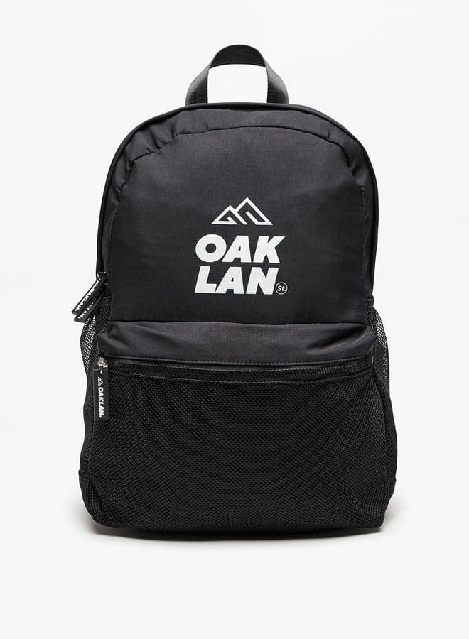 حقيبة ظهر بطباعة الشعار وأحزمة قابلة للتعديل - أبعاد 40x30x15 سم - Image 1