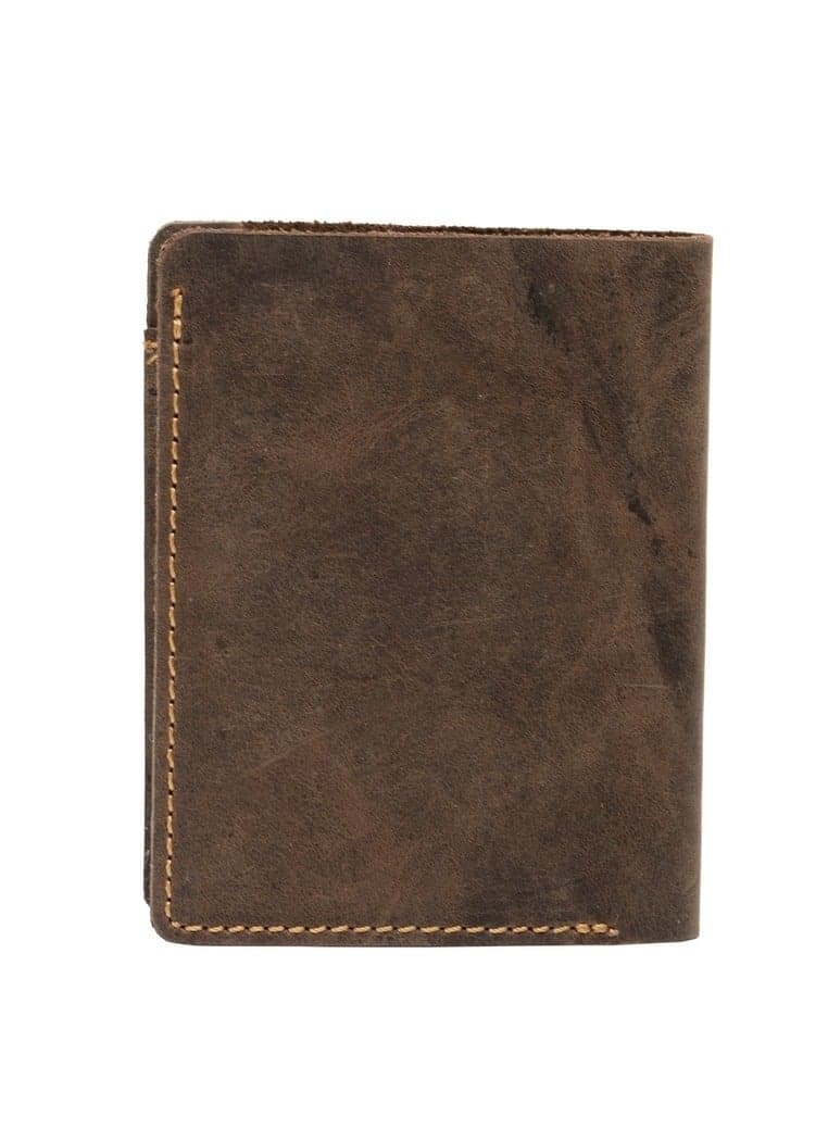 TEAKWOOD Brown Genuine Leather RFID Wallet for Men
