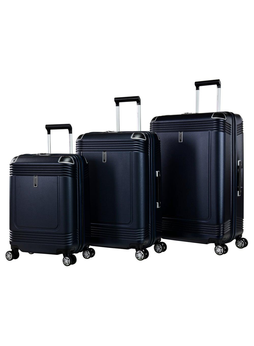 Eminent KK10 Night Blue 3-Piece Polycarbonate Luggage Set