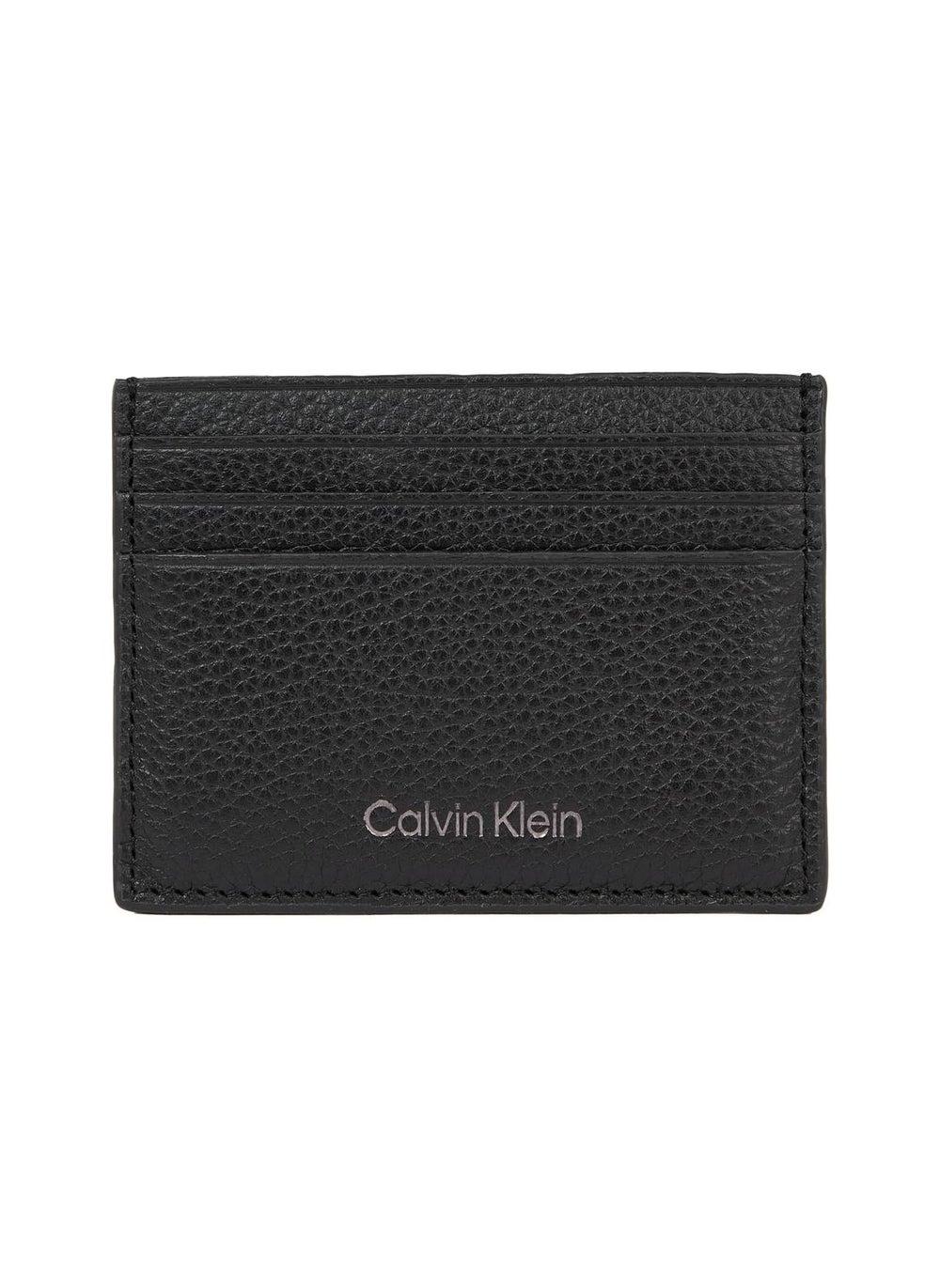 CALVIN KLEIN Leather Men's Cardholder: Ethical Elegance