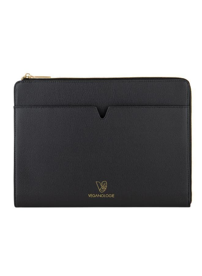 Veganologie Eden 16" Black Apple Leather Laptop Sleeve