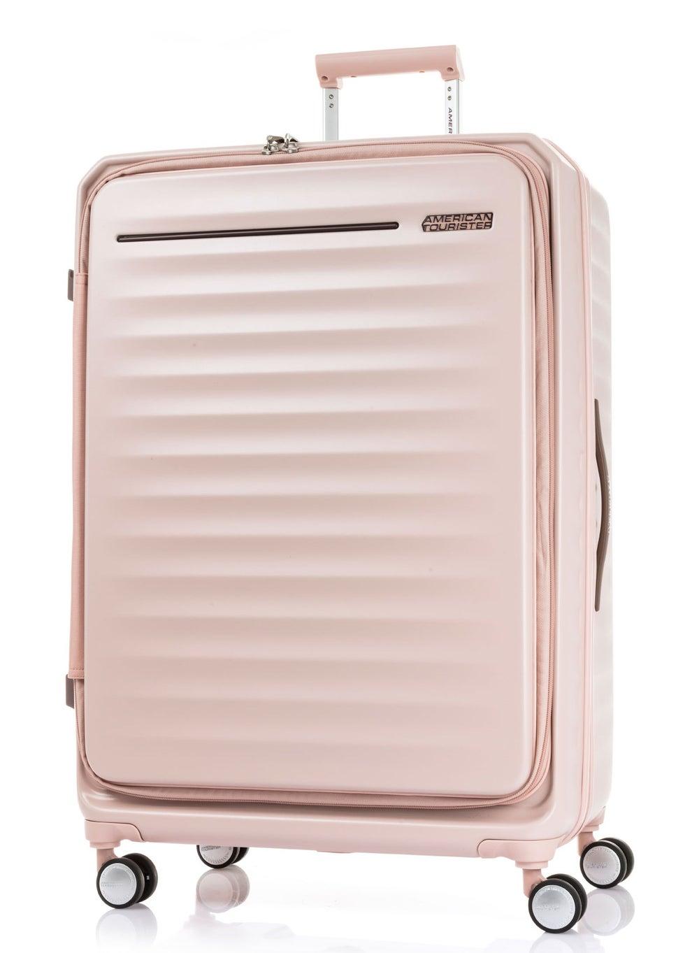 American Tourister Frontec Spinner 79cm Strawberry - Enhanced Travel - Image 1