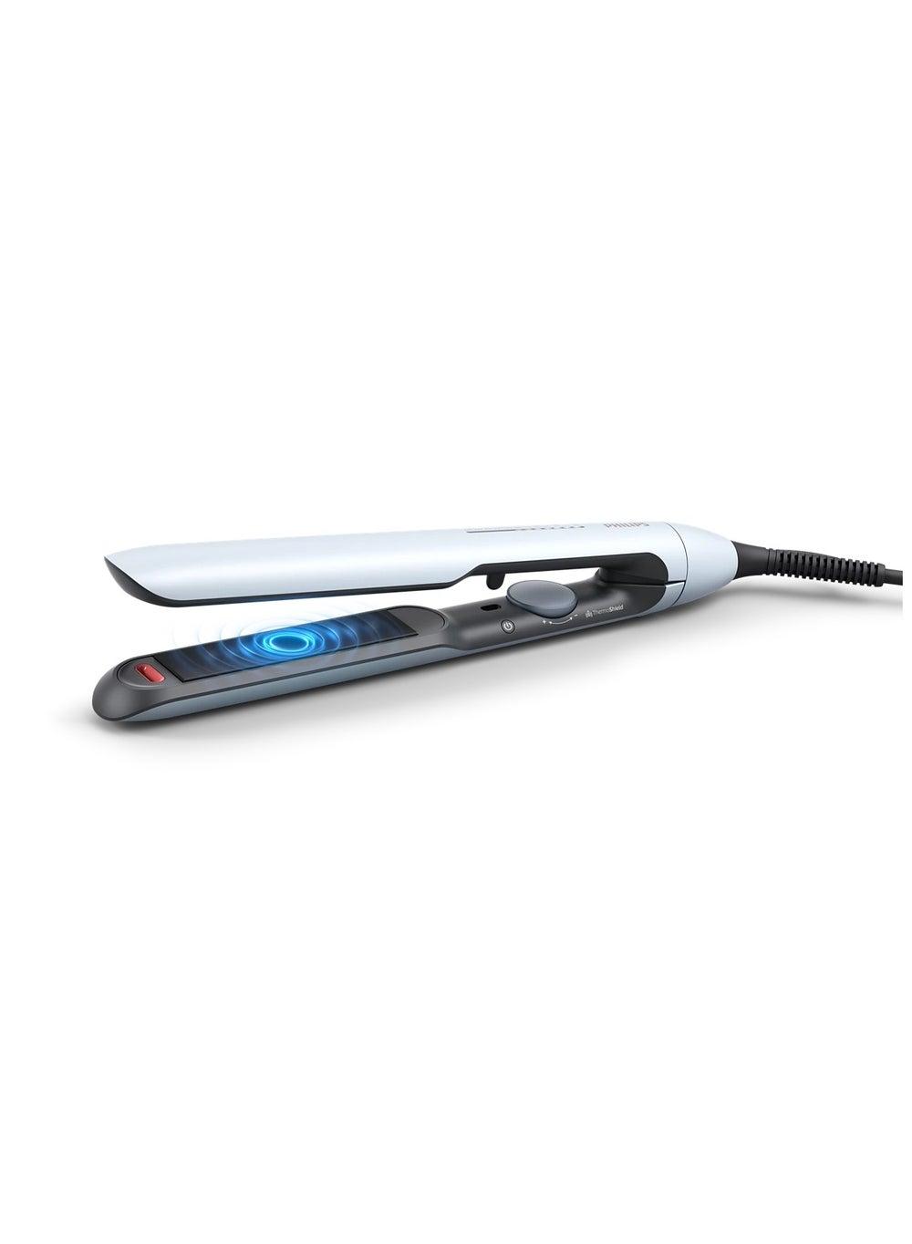 PHILIPS 5000 BHS520/03 - Sleek Blue Ionic Hair Straightener - Image 1