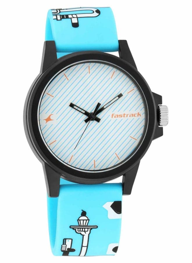 Fastrack 68012PP08 Silicone Analog Watch - Social Media Inspired